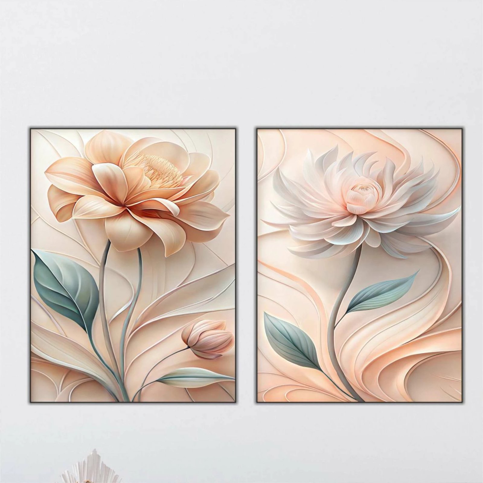 Pikturë dekorative MDF (2 copë), Wallity, shumëngjyrëshe, 60x80cm