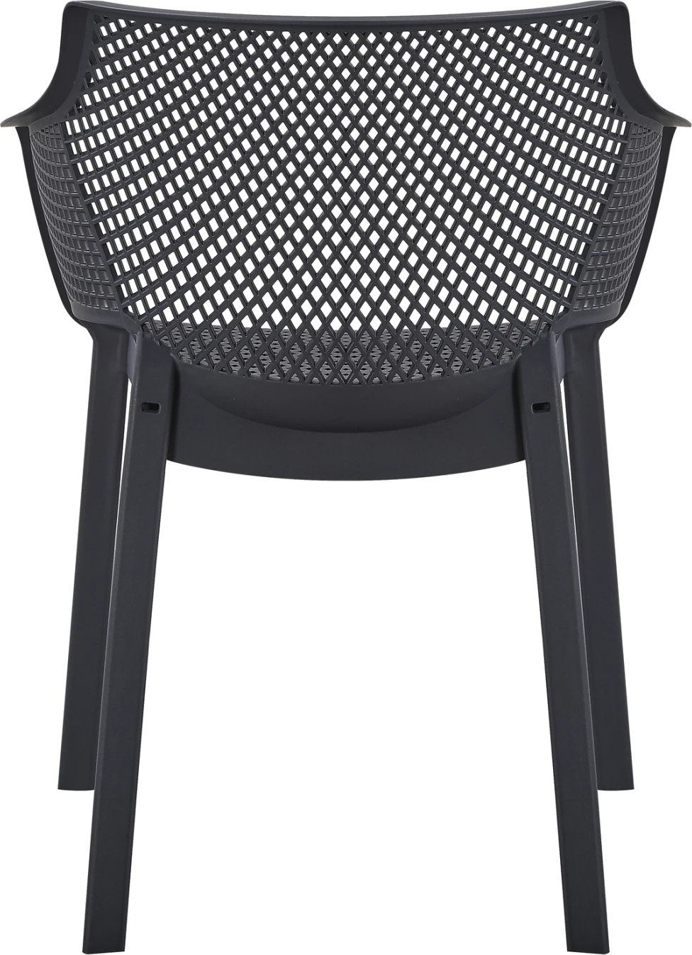 Karrige me mbështetëse për ngrënie, polipropilen, e zezë, PEGGY FH6368.02, 60x55x79cm