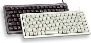 Tastierë Cherry kompakte, Combo (USB + PS/2), Wired, USB + PS/2, QWERTY, Gri