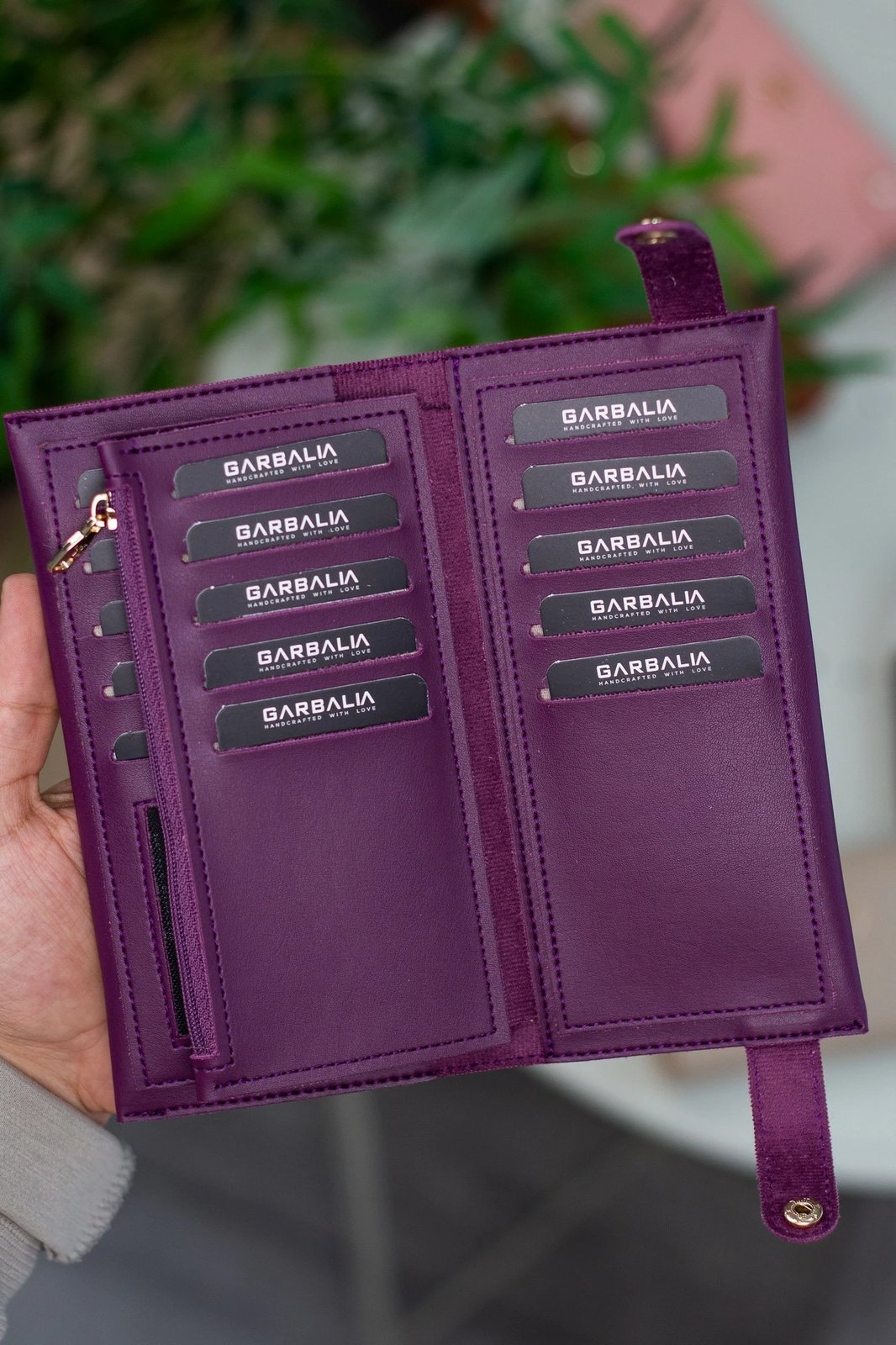 Portofol për gra, Zoozie Bags, ngjyrë damson, Tiran