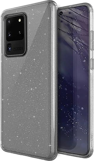 Mbështjellës UNIQ LifePro Tinsel për Samsung Galaxy S20 Ultra, transparent, argjendtë