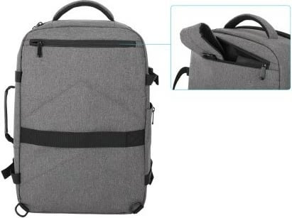 Çantë shpine MANHATTAN Rome deri 17.3 inç anthrazit