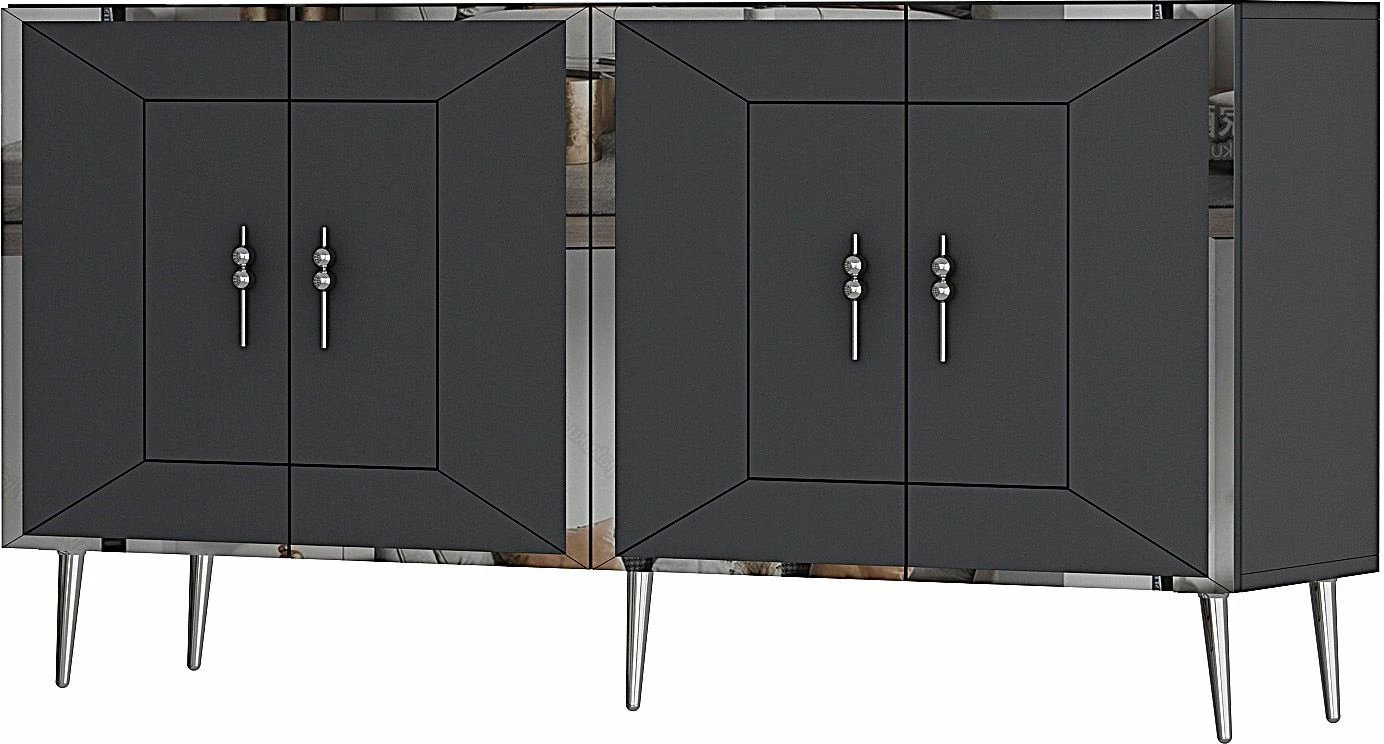 Konsol Skye Decor, Arno KB150, antracit, argjend