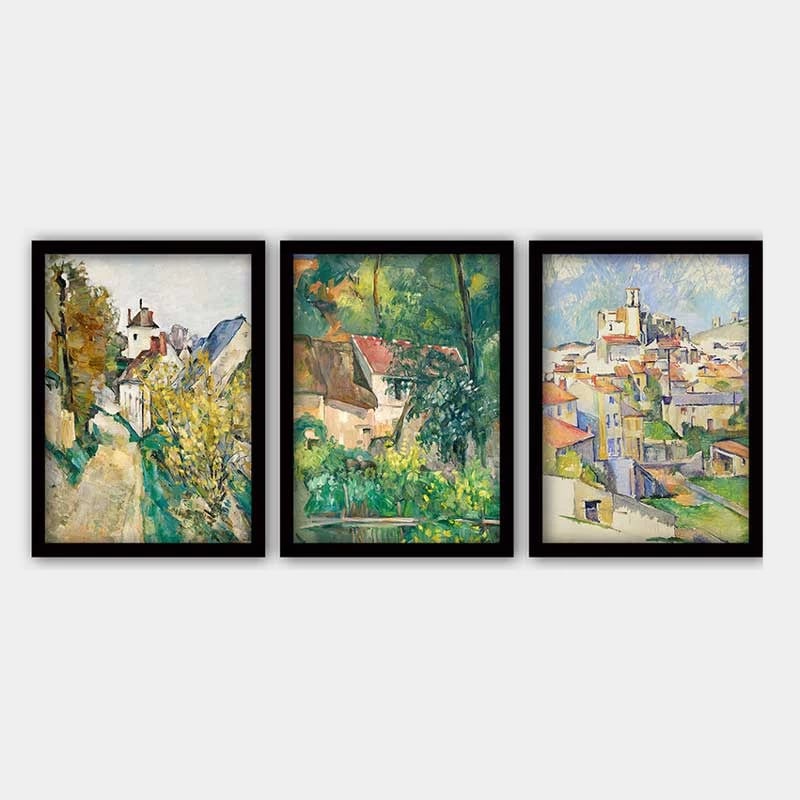 Pikturë dekorative me kornizë (3 copë), Wallity, 3SC_UN2036304_3545