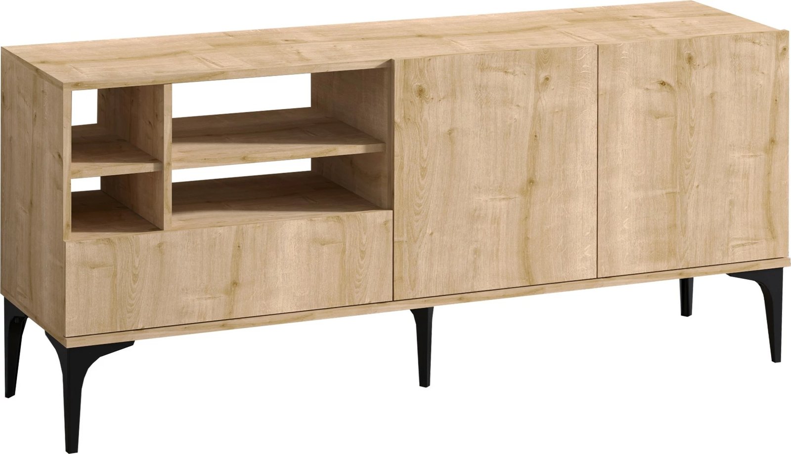 Komodë TV Hanah Home, Orela, ngjyrë lisi