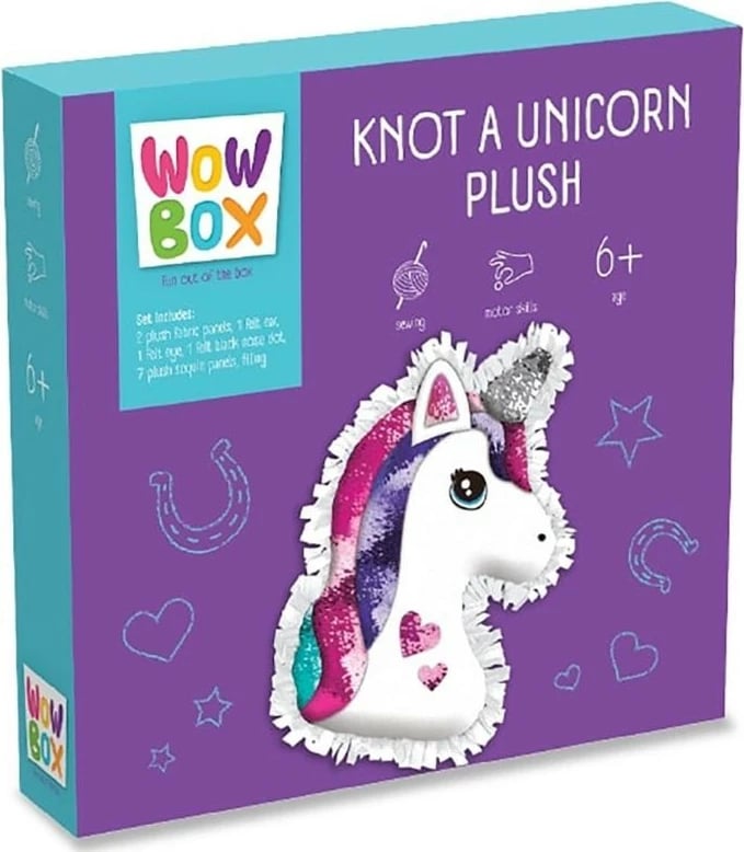 Set kreativ DIY jastëk unikorn me cekina, Tm Toys, WOW127208, shumëngjyrësh