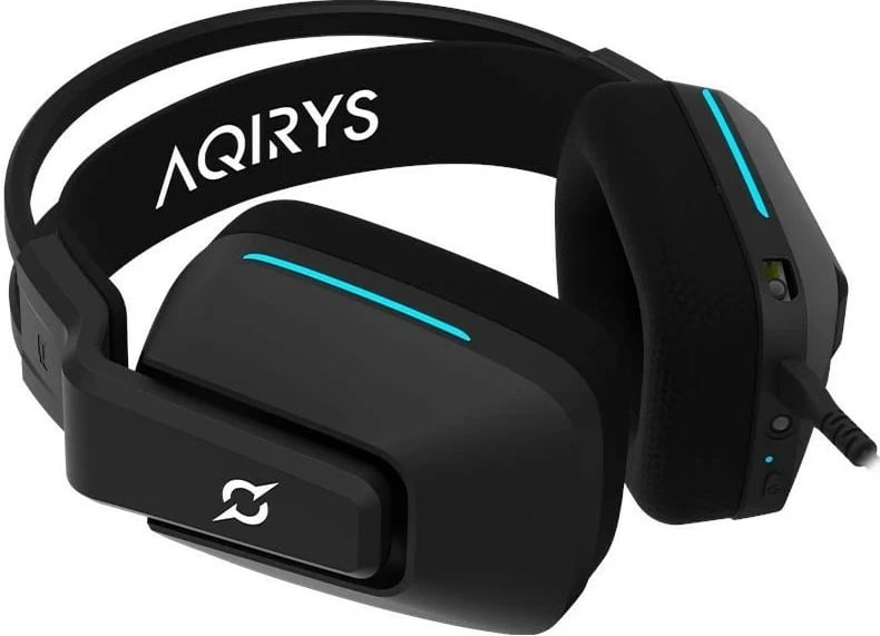 Kufje gaming Aqirys Alya 7.1 VS, me mikrofon të ndashëm, 7.1 surround, të zeza