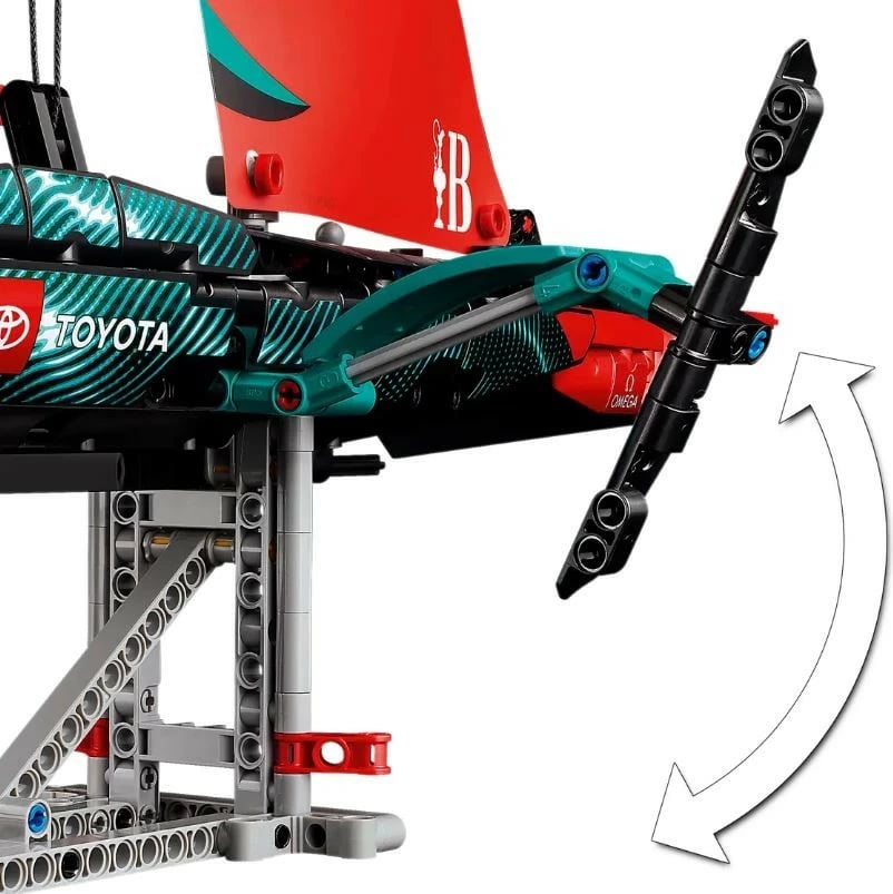 Set ndërtimi LEGO Technic 42174 Emirates Team New Zealand AC75, 962 pjesë, i zi/e kuqe