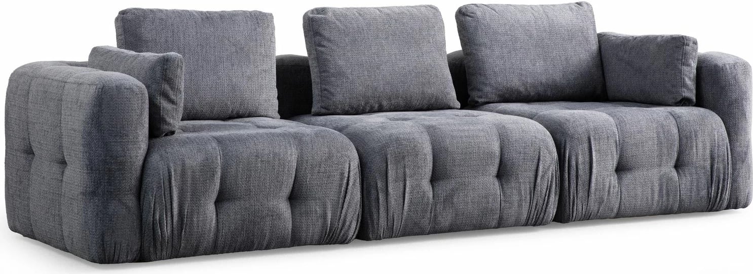 Divan treshe Amaris, ngjyrë gri