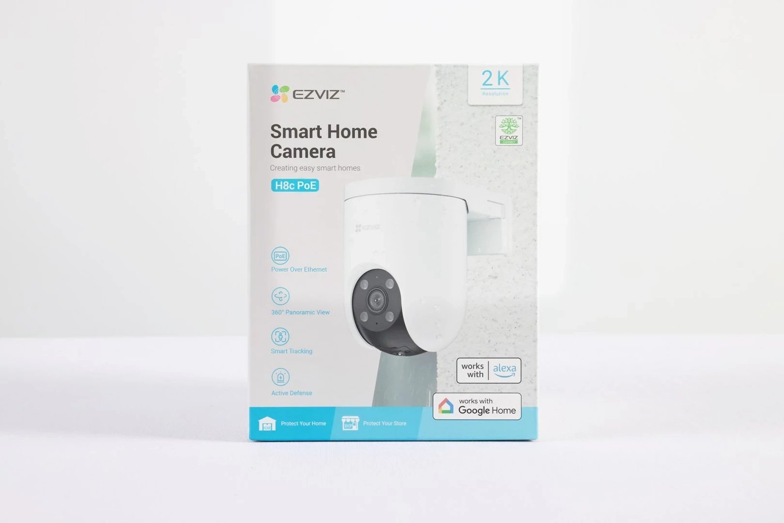Kamerë sigurie IP Dome EZVIZ H8c PoE 2K, për jashtë, 2304 x 1296 piksel