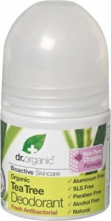 Deodorant roll-on Dr Organic Tea Tree 50ml
