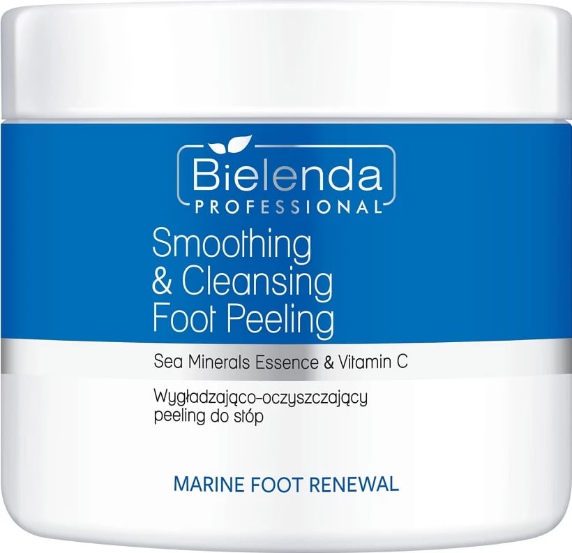 Peeling për këmbë Bielenda Professional Marine Foot Renewal Smoothing and Cleansing për femra, 600g Peeling për këmbë Bielenda Professional Marine Foot Renewal Smoothing and Cleansing për femra, 600g