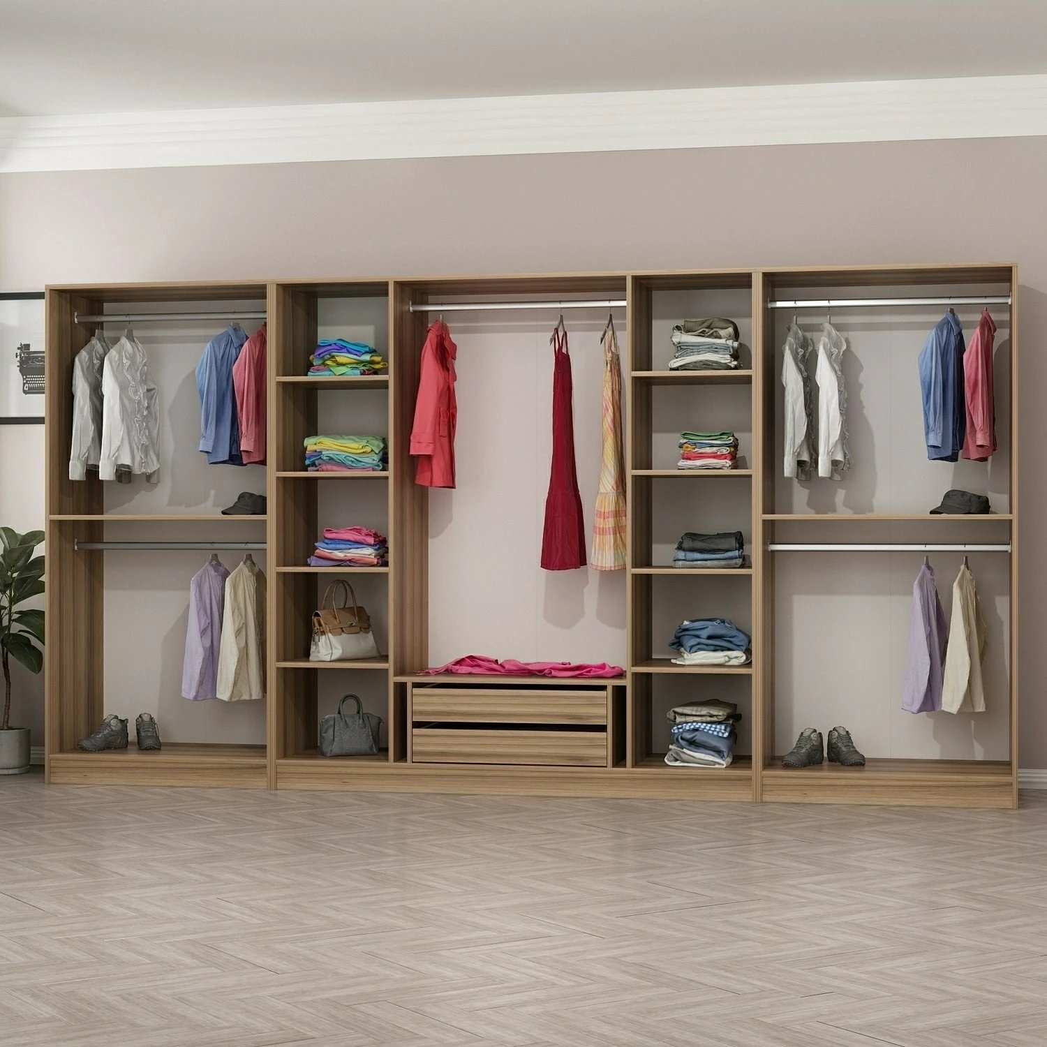 Dollap garderobe Dore, Skye Decor, 360x210x52cm