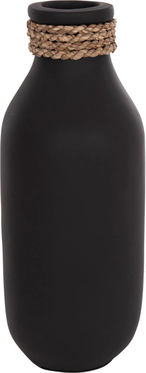 Vazo dekorative tavoline CAMMER, terrakotë e zezë, FH4687.01M, 13x34cm