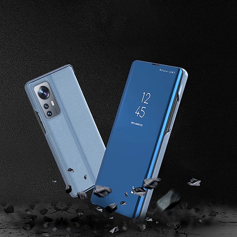 Mbështjellës Hurtel Clear View Case për Xiaomi 12 Lite, me kapak, e zezë