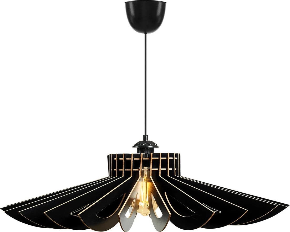 Llambë tavani Opviq, dizajn Daisy, 2 copë, e zezë, 52cm Llambë tavani Opviq, dizajn Daisy, 2 copë, e zezë, 52cm