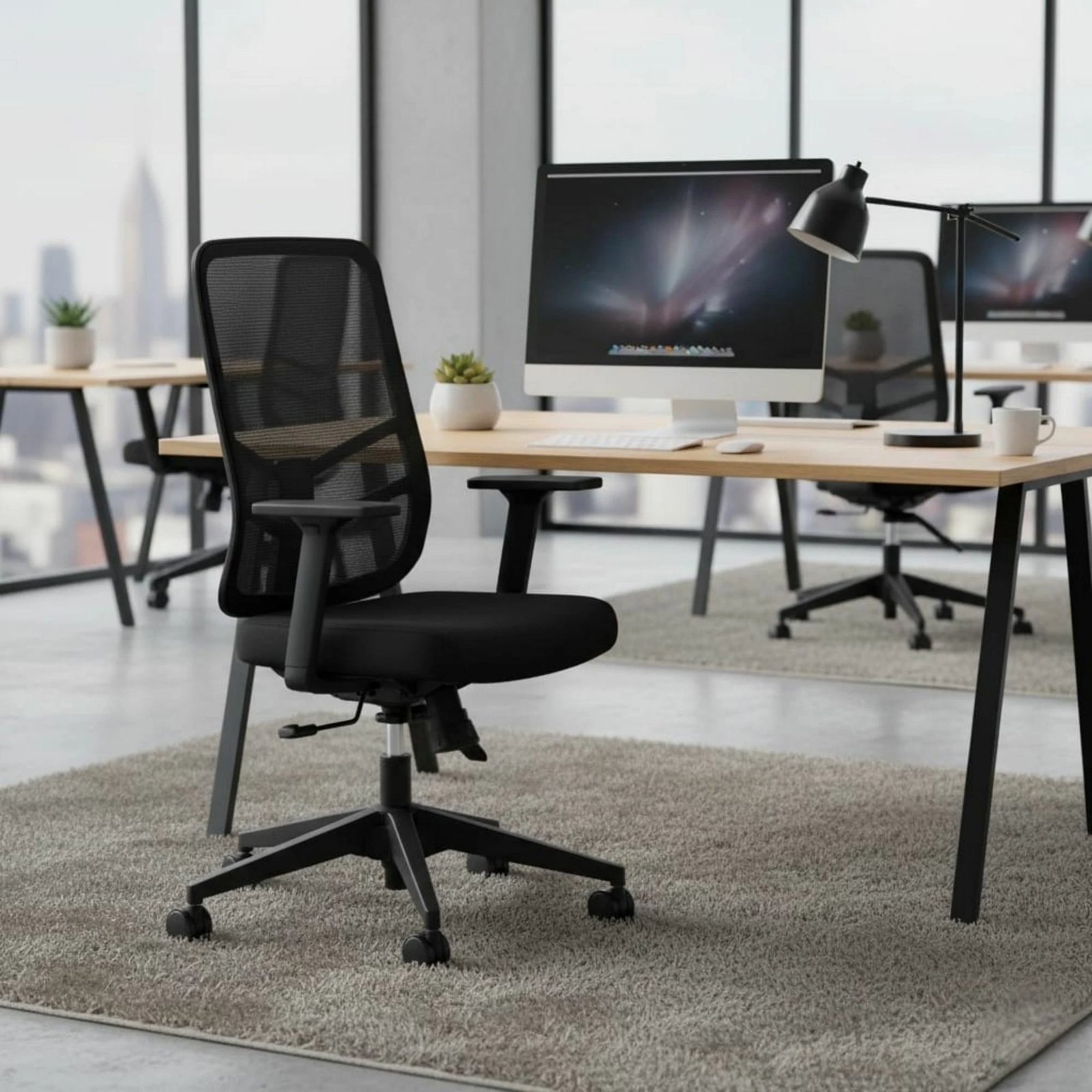 Karrige zyre Skye Decor, Leto 108, e zezë