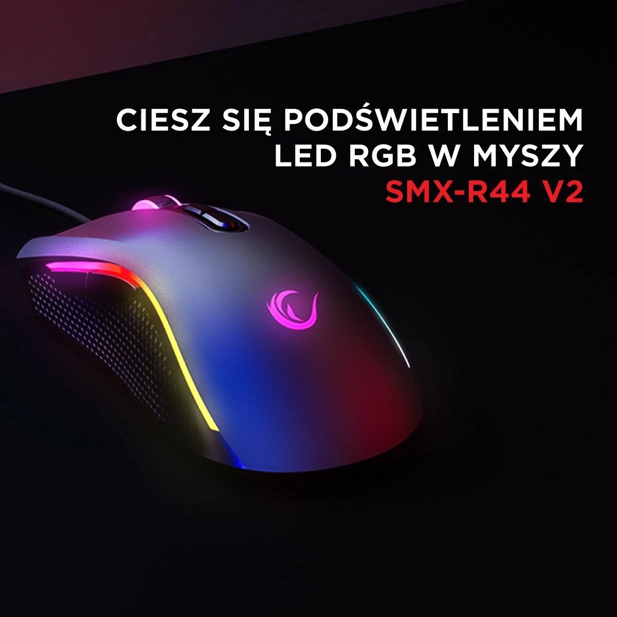 Maus Rampage SMX-R44V2, 12800 DPI, RGB, 7 taste, i zi
