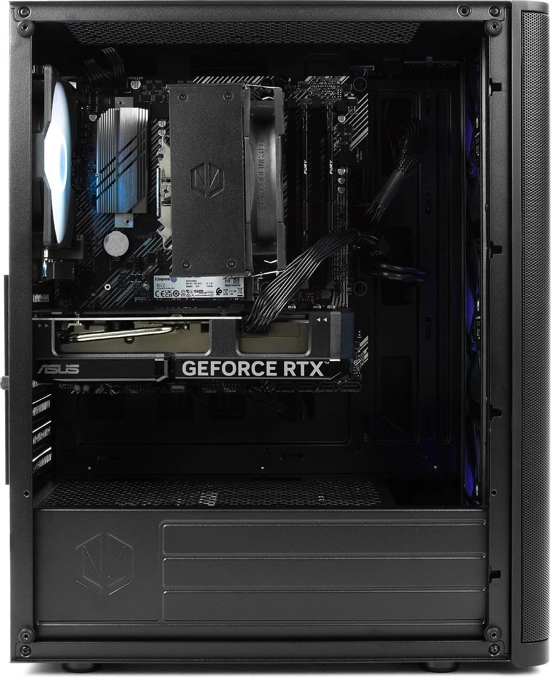 Kompjuter Komputronik Infinity R550, AMD Ryzen 5 5500, RAM 32GB, RTX 4060 Ti, SSD 2TB, e zezë