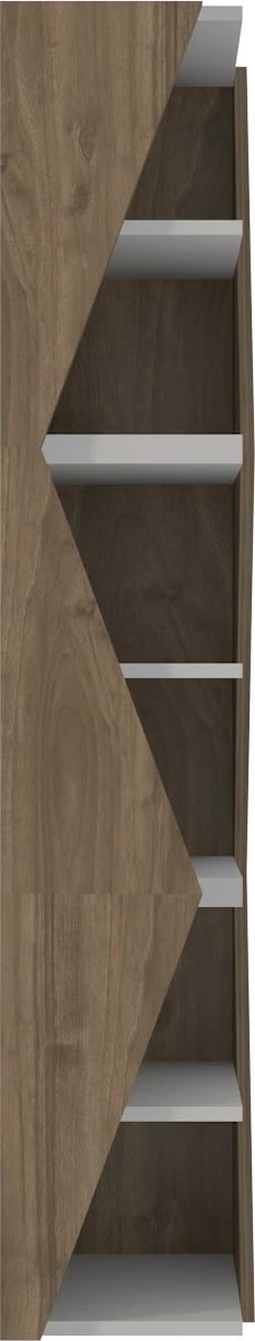 Raft librash Skye Decor, shigjetë, ngjyrë arre dhe e bardhë