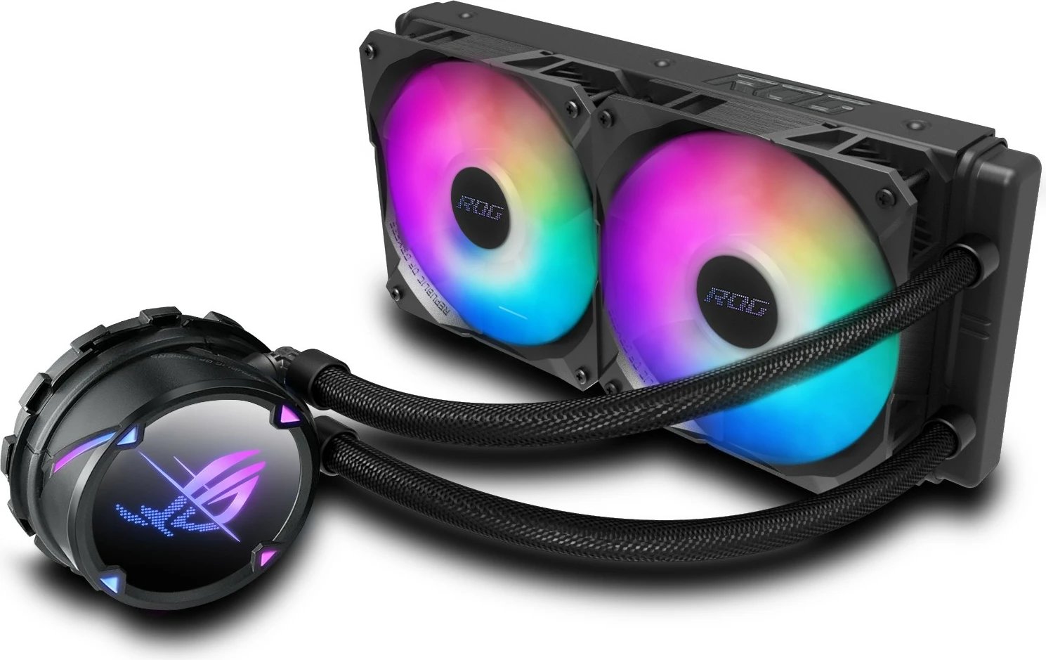 Ftohës me lëng ASUS ROG Strix LC II 240 ARGB, 240mm, ARGB, i zi