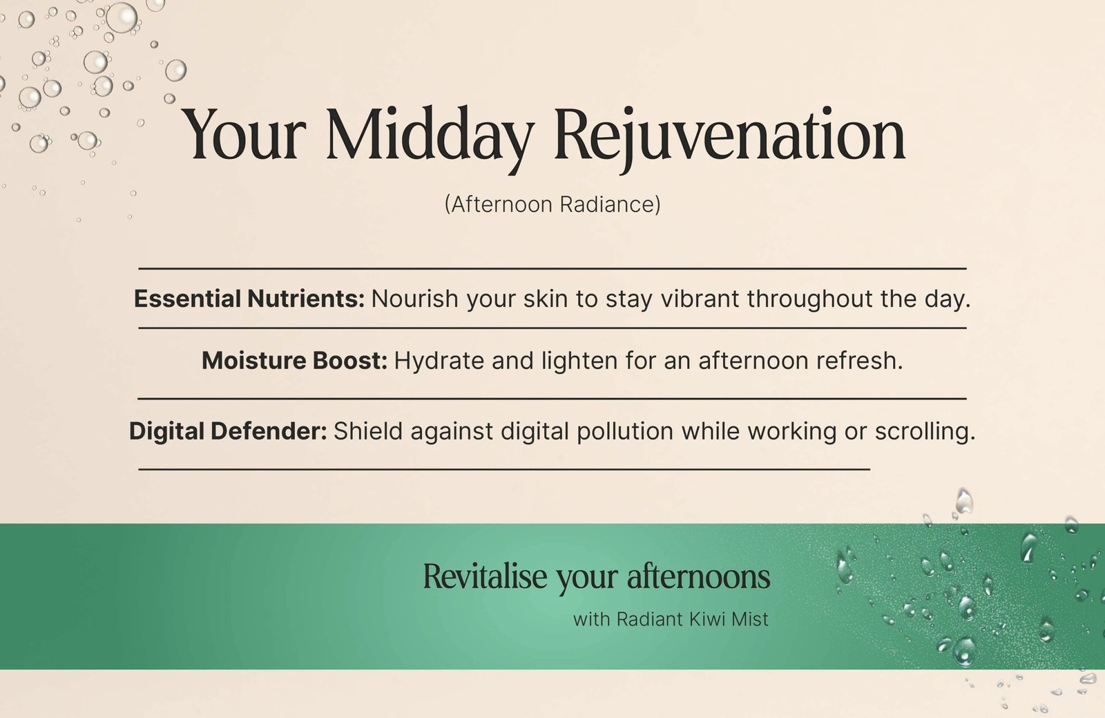 Sprej për trup Oteria Radiant Kiwi Mist, 30ml