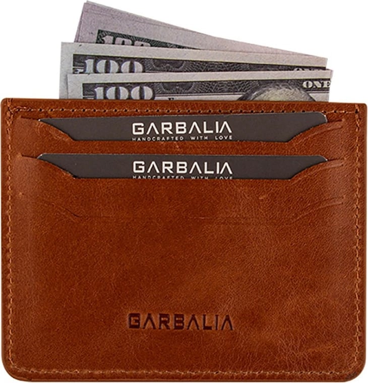 Portofol uniseks, lëkurë natyrale, ngjyrë kafe e hapur, Zoozie Bags, Walteriacrazy