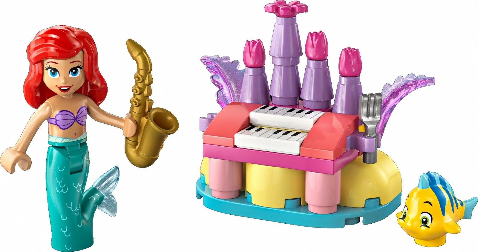 Set LEGO Disney Princess 30720 Ariel dhe Flounder, 39 copa, 5+
