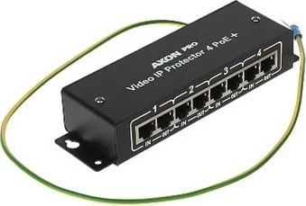 Pajisje mbrojtëse nga mbingarkesa HSK DATA AXON PRO IP 4POE+, për rrjet, e zezë