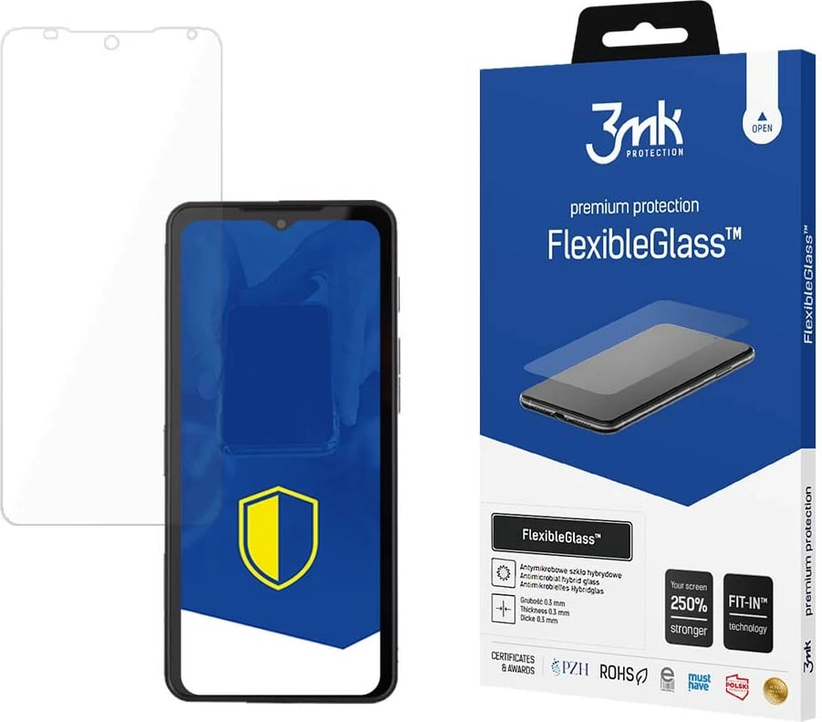 Mbështjellës xhami fleksibil 3mk Protection FlexibleGlass për CAT S75, Transparent