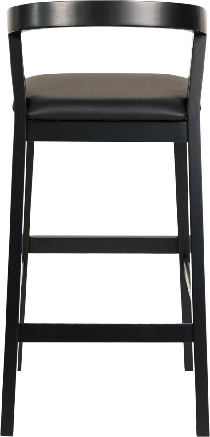 Karrige për bar NAMI FH9952.02 dru gome & PU-e zezë 47,5x59x102,5Hcm