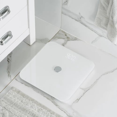 Peshore inteligjente banjoje, Adler, AD 8187, kapacitet 180 kg, ndarje 100 g, platformë xhami 28x28 cm, ekran LED, aplikacion FitGo, e bardhë Peshore inteligjente banjoje, Adler, AD 8187, kapacitet 180 kg, ndarje 100 g, platformë xhami 28x28 cm, ekran LED, aplikacion FitGo, e bardhë