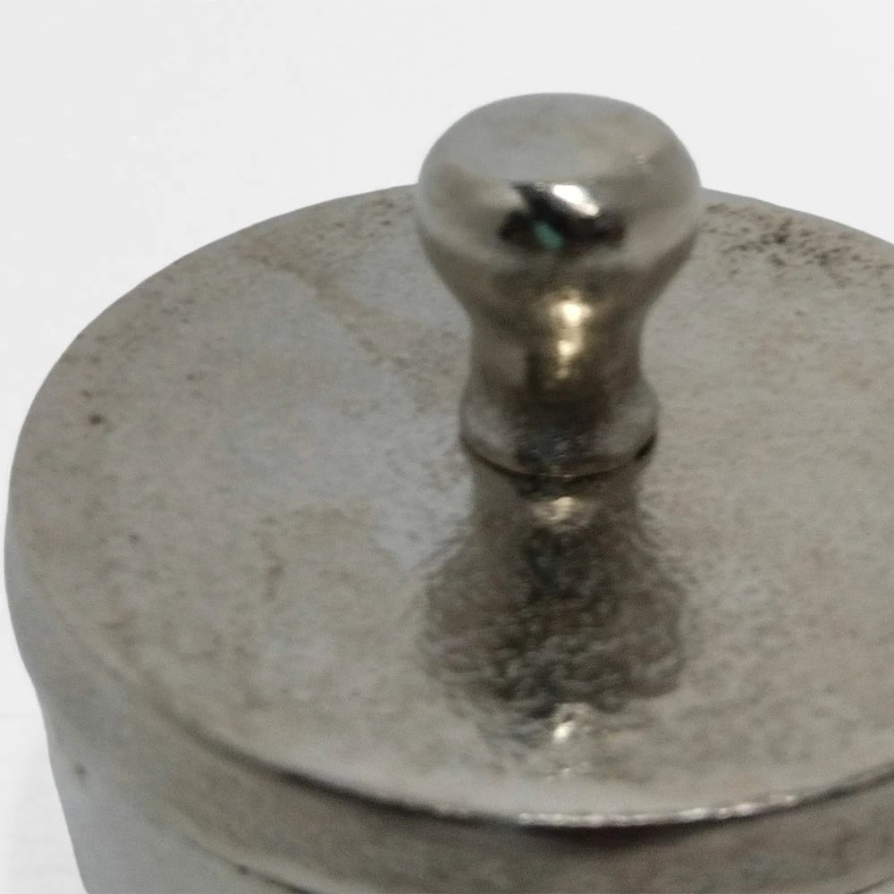 Kuti alumini për ruajtje, ngjyrë argjendi, 11x11x10 cm