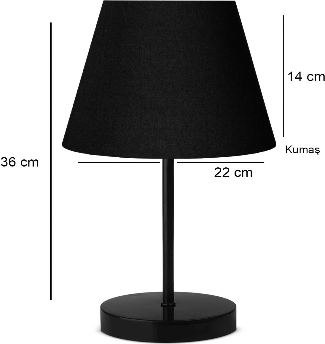 Llambë tavoline Opviq, AYD-3156, e zezë