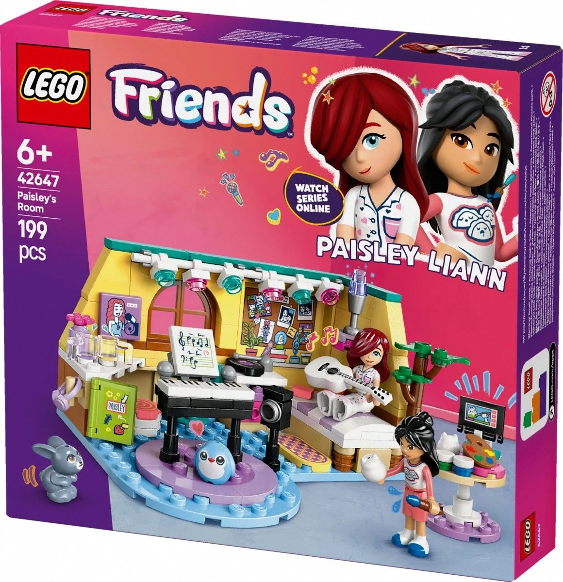 Set lodrash LEGO Friends Paisley's Room 42647, 199 pjesë