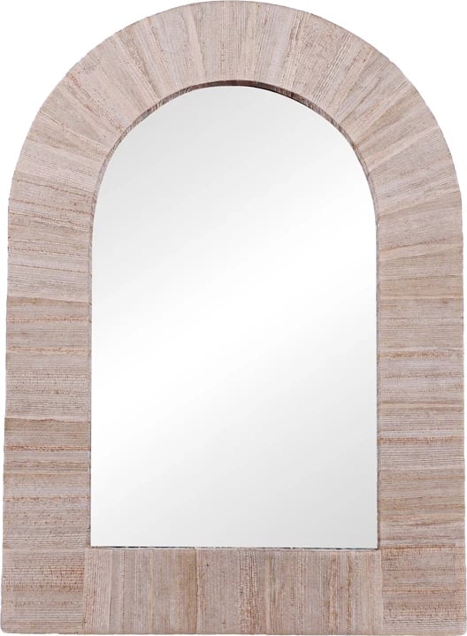 Pasqyrë Koin Inart dru banane, hije natyrale, 78x78x8cm