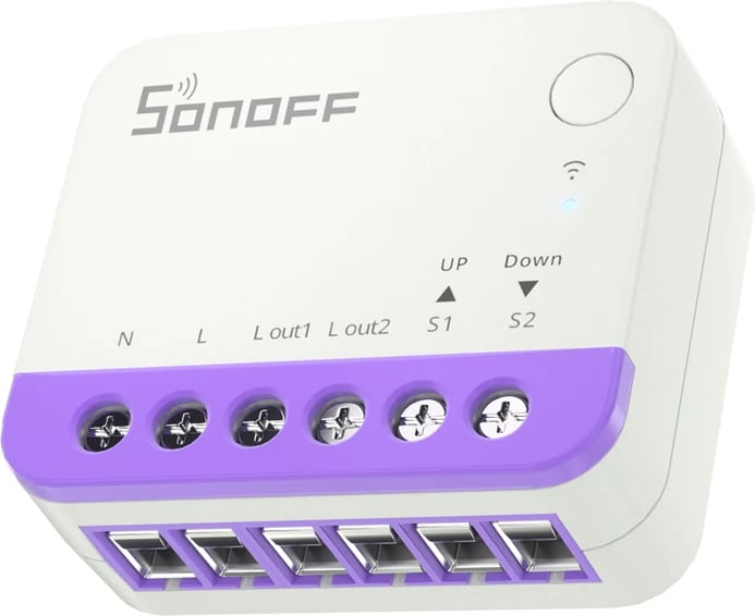 Switch i mençur për roleta, Sonoff MINI-RBS, Wi‑Fi Matter 100–240V, kontroll përqindje, paketë 4 copë