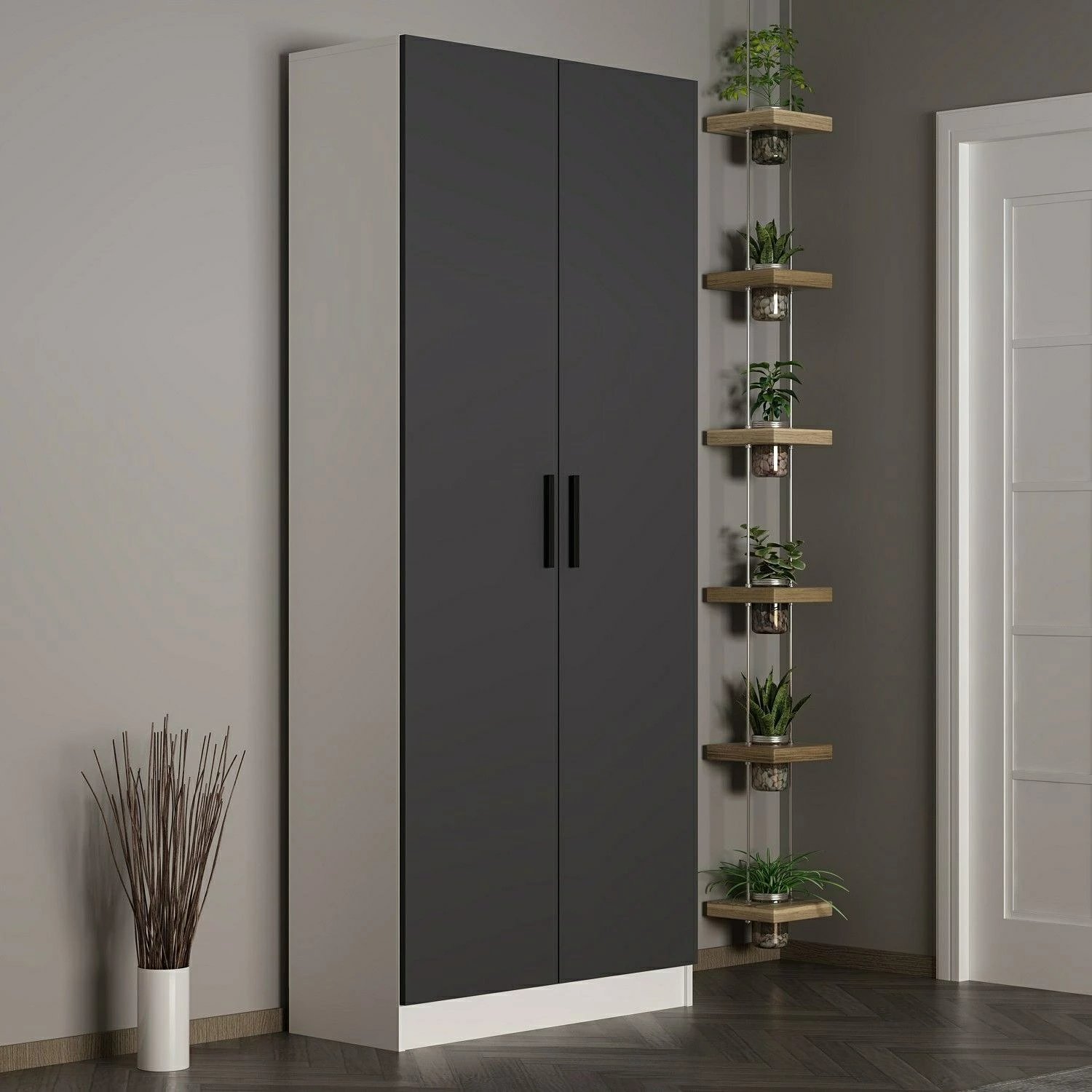 Stendë korridori, ngjyrë antracit, Skye Decor, Noah - 8209