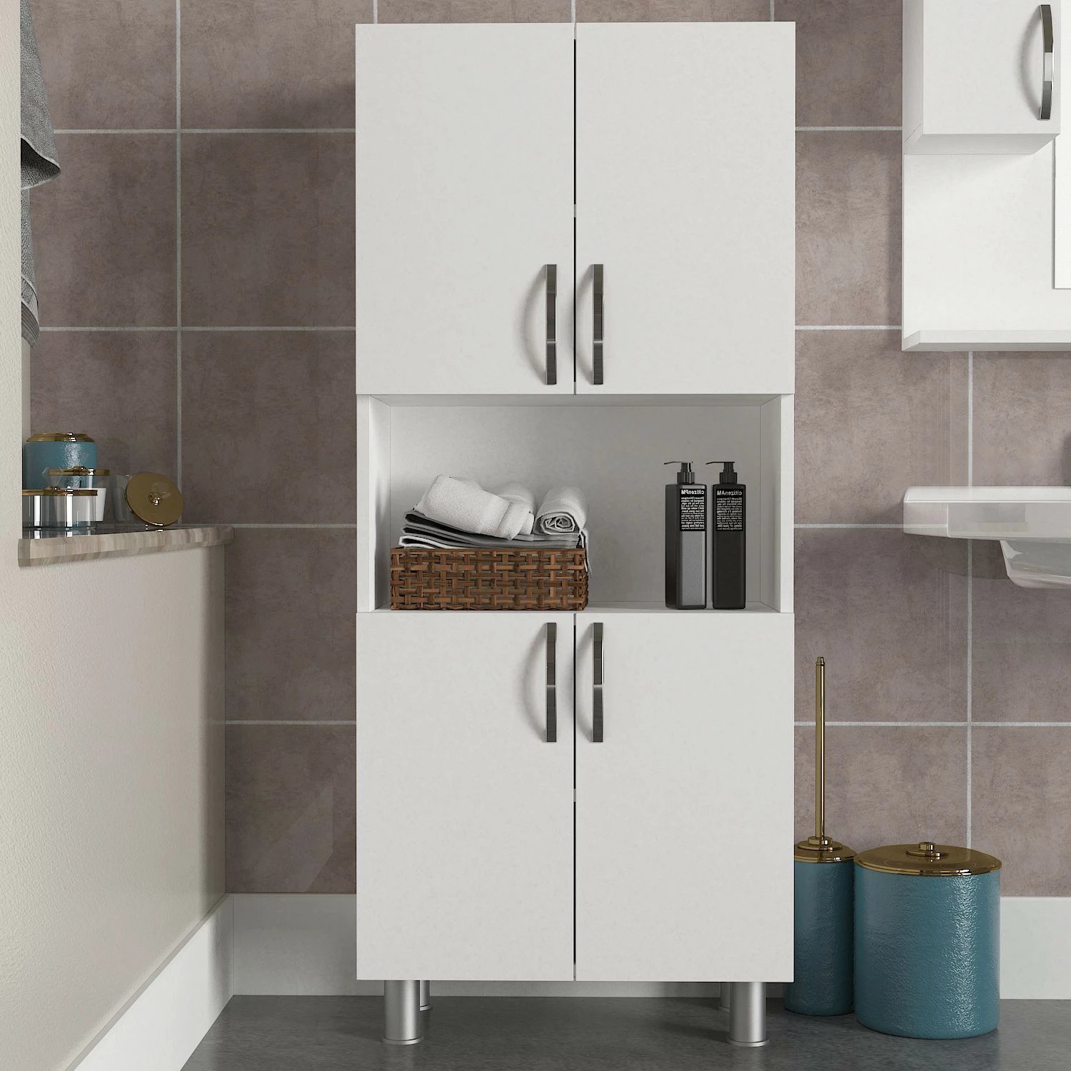 Dollap banjoje Hanah Home, William, i bardhë