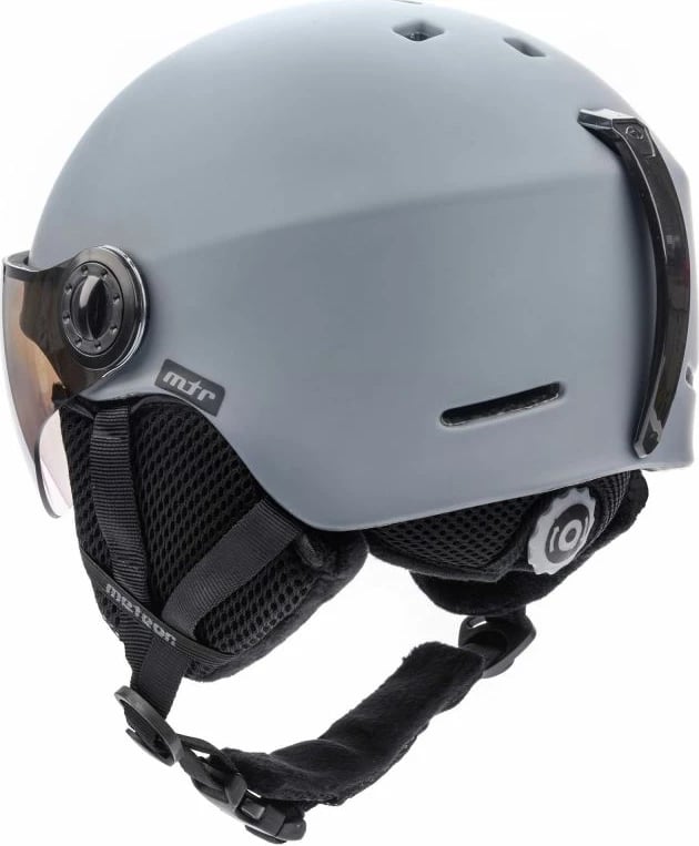 Helmetë për skijim Meteor, hiri