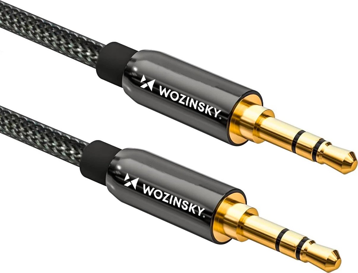 Kabllo audio Wozinsky AUX, 2x mini jack 3.5mm, 2m, e zezë