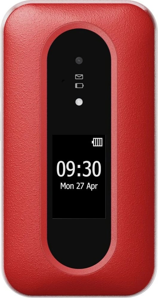 Celular Doro Leva L30, Clamshell, 2.8", 2 MP, 1150 mAh, Kuq, Bardhë