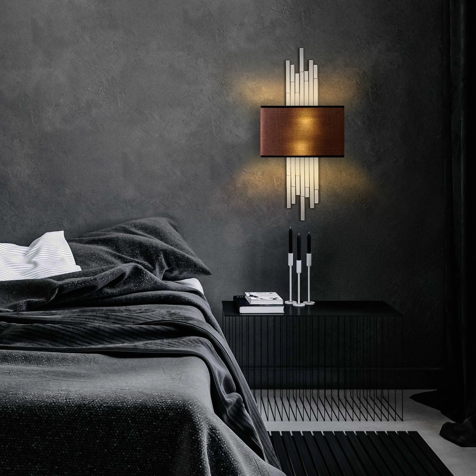 Llambë muri Opviq, Axıs - 15123, e bardhë dhe kafe