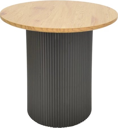 Tavolinë anësore Dovel, MDF, ngjyrë sonoma-e zezë, 50x45cm