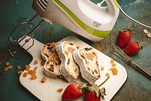 Mikser dore, Adler AD 4205, 300W (max 550W), 5 shpejtësi, Turbo, bardhë/jeshile