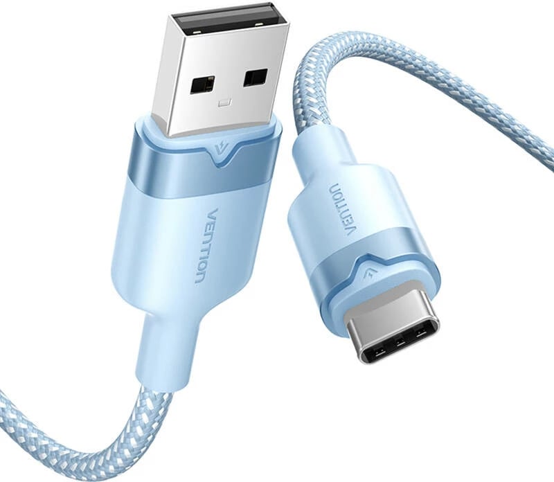 Kabllo USB 2.0 A në USB-C Vention CTNLF, 1m, Blu