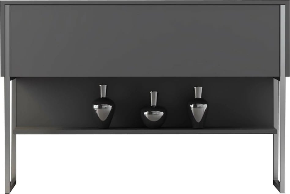 Komodë Hanah Home, Luxe, argjend dhe antracit