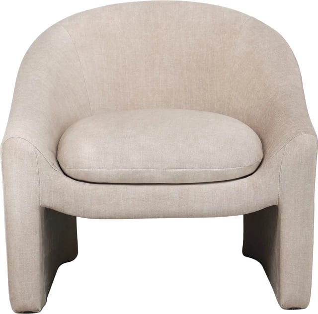 Fotelje Berza, material stof krem, 76x76x71cm