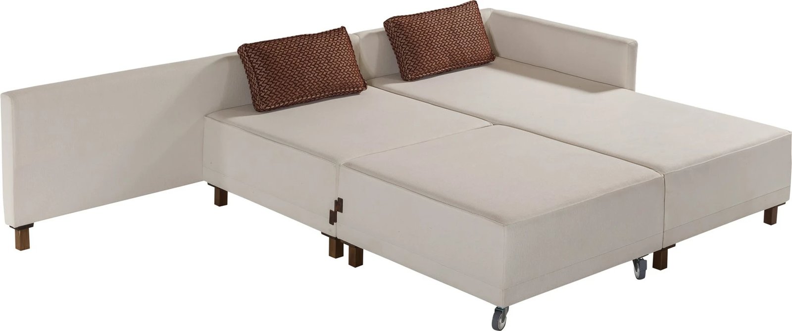 Kënd divan-krevat Atelier del Sofa, Matris, kënd i djathtë, bezhë