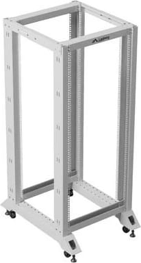 Raf i hapur 19 inç, Lanberg OR01-6827-S, 27U, 600x800 mm, kapacitet 600 kg, gri RAL 7035